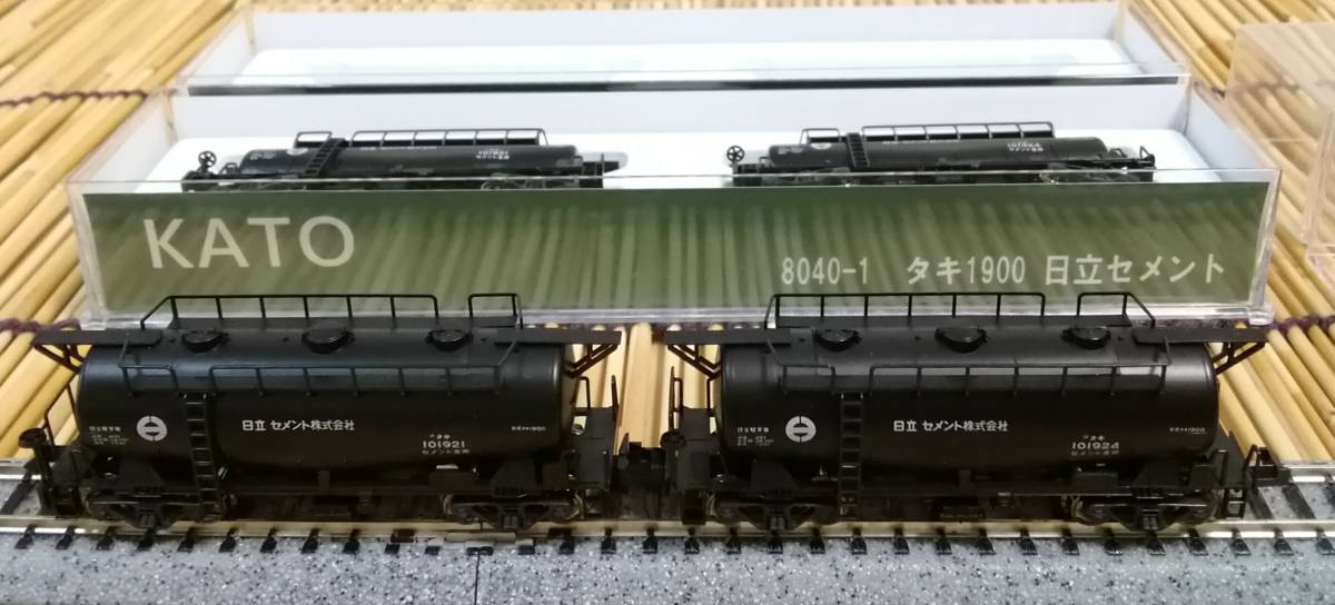 ▽KATO-8040-1▽タキ1900/日立セメント/2両セットが1ケース=4