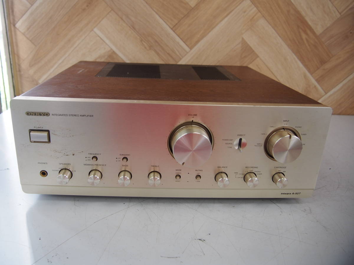 ☆ONKYO オンキョー A-927 プリメインアンプ 桂