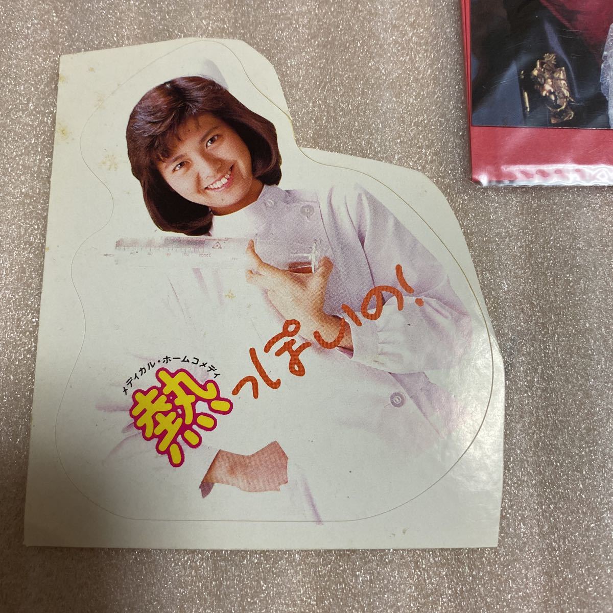 □南野陽子 3点セット 熱っぽいの！シール、缶バッジ、クリスマス