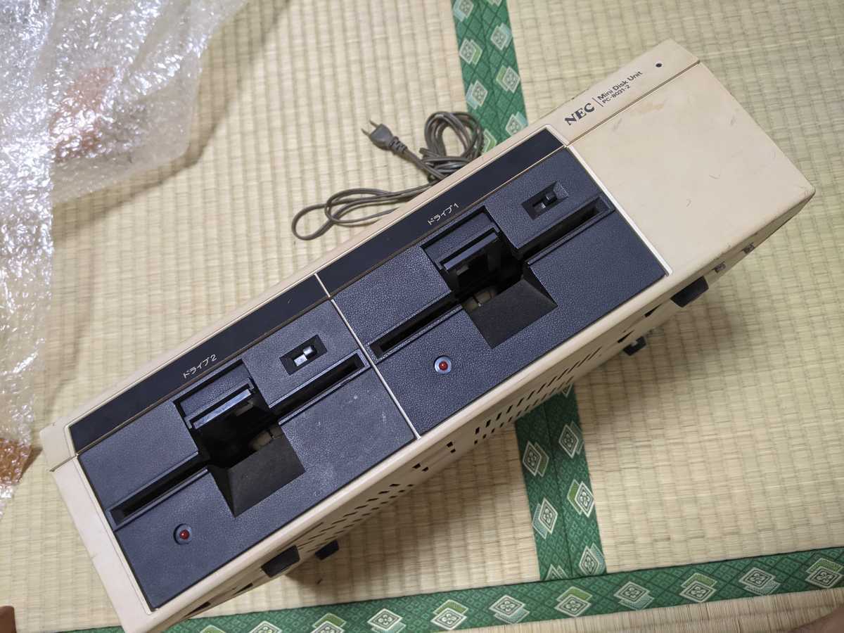 NEC ミニディスクユニット PC-8031-2 PC-8031-2W ミニ フロッピー