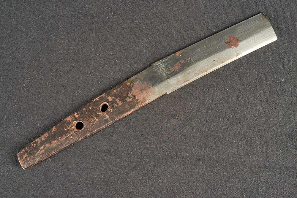 日本刀 脇差時代拵え 残欠刃引合法カット品 本歌 玉鋼日本