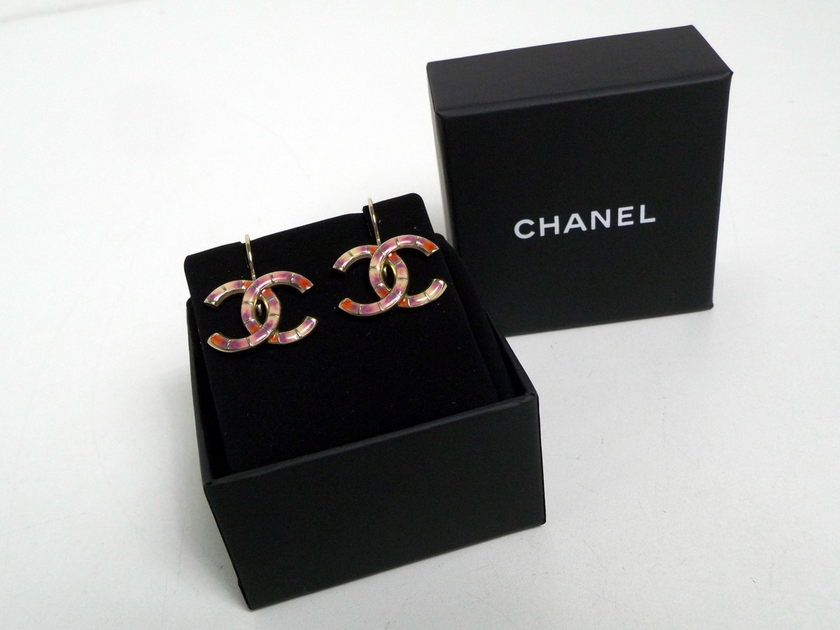 3010-177広66523 CHANEL ピアス ココマーク 16C シャネル 箱付き 