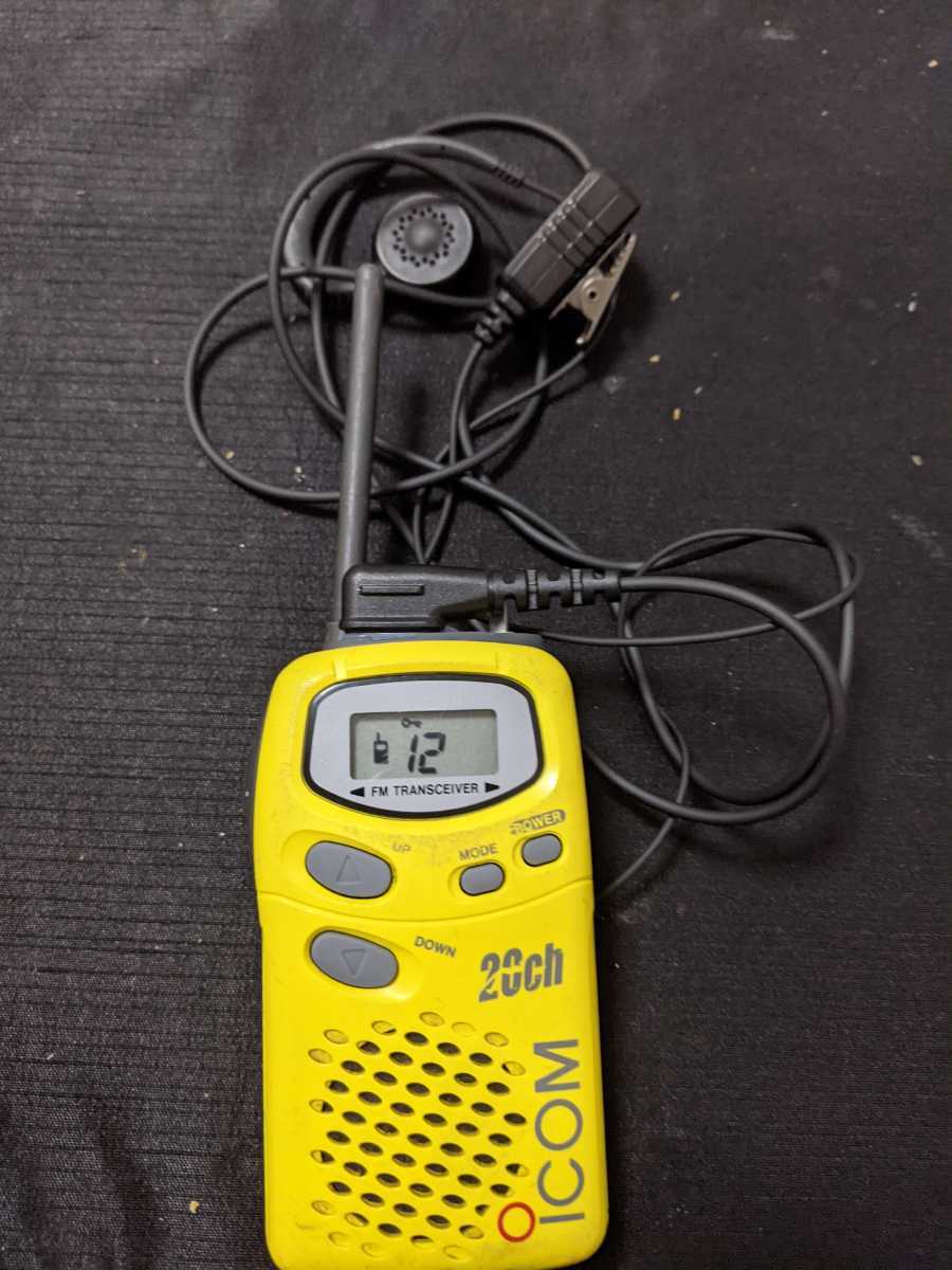 アイコム IC-4008W 特定小電力トランシーバー 黄色 イヤホンマイク付
