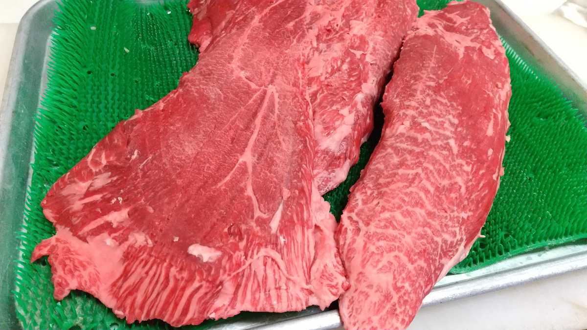 特黒毛和牛【山口県産 特選黒毛和牛　赤身 希少部位 上ミスジ、ネクタイ1.46kg】