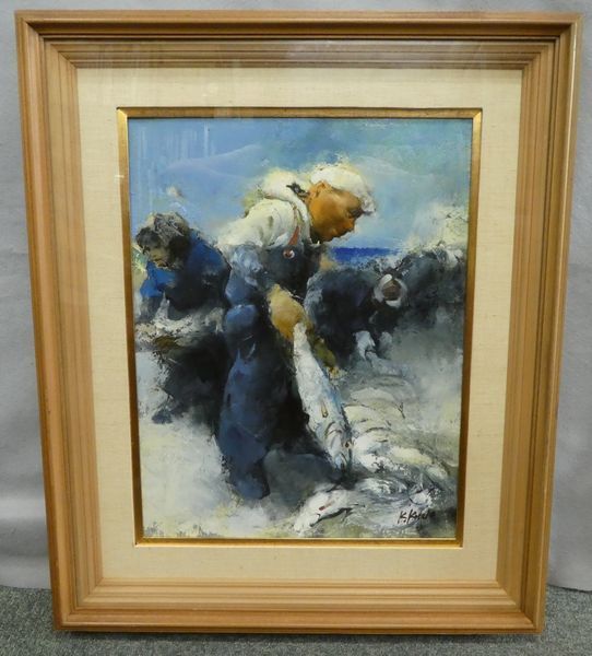 Yahoo!オークション (絵画) 創元会元会長 一枚の繪 取扱い ○油絵○