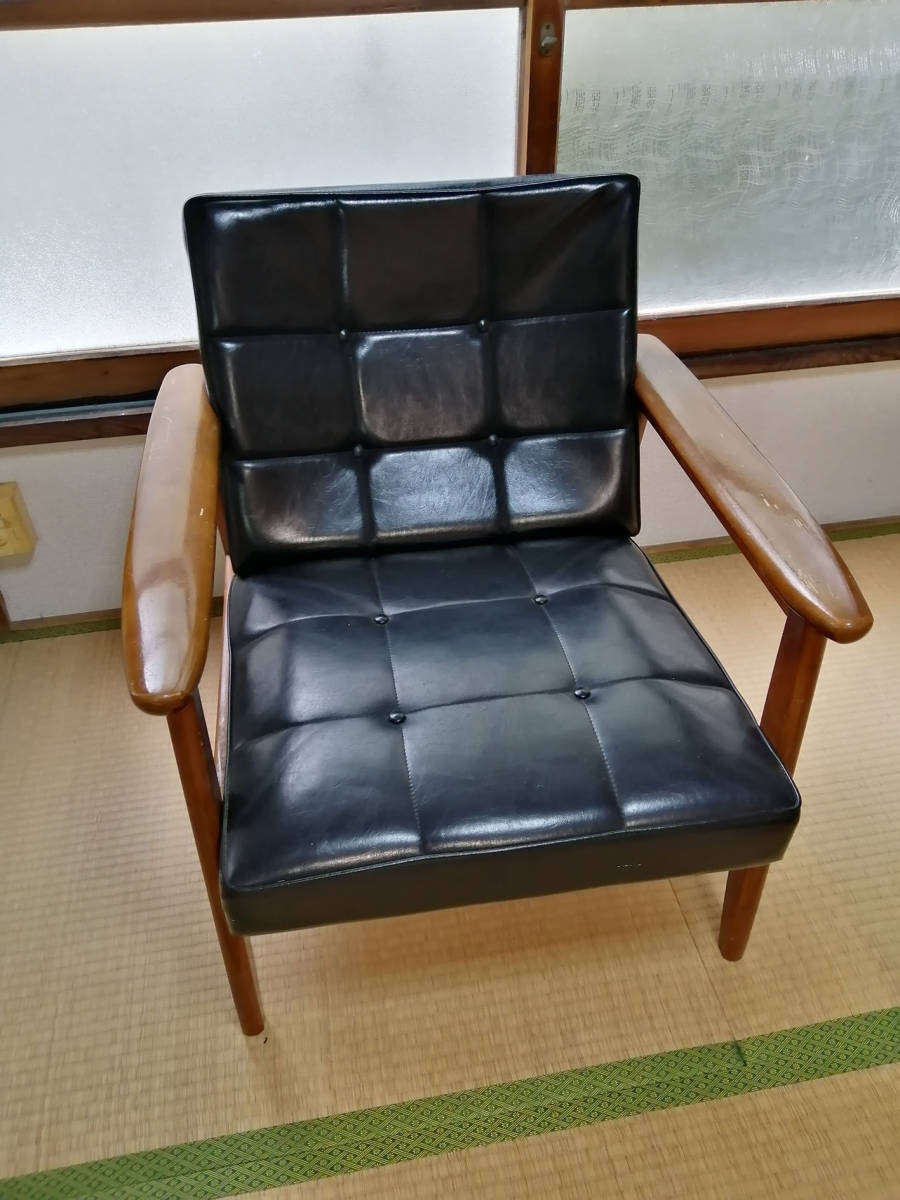 中古 カリモク Kチェア 1シーター ソファ 椅子 1人掛け アームソファー