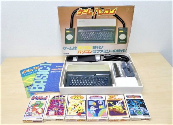 C01065☆ゲームパソコン M5 MR-33DR＆ソフト 6本セット / TAKARA 