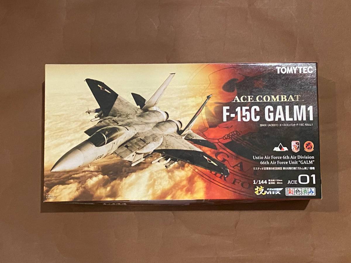 未開封品 TOMYTEC ACE COMBAT F-15C GALM1 1/144 彩色済み 技MIX F-