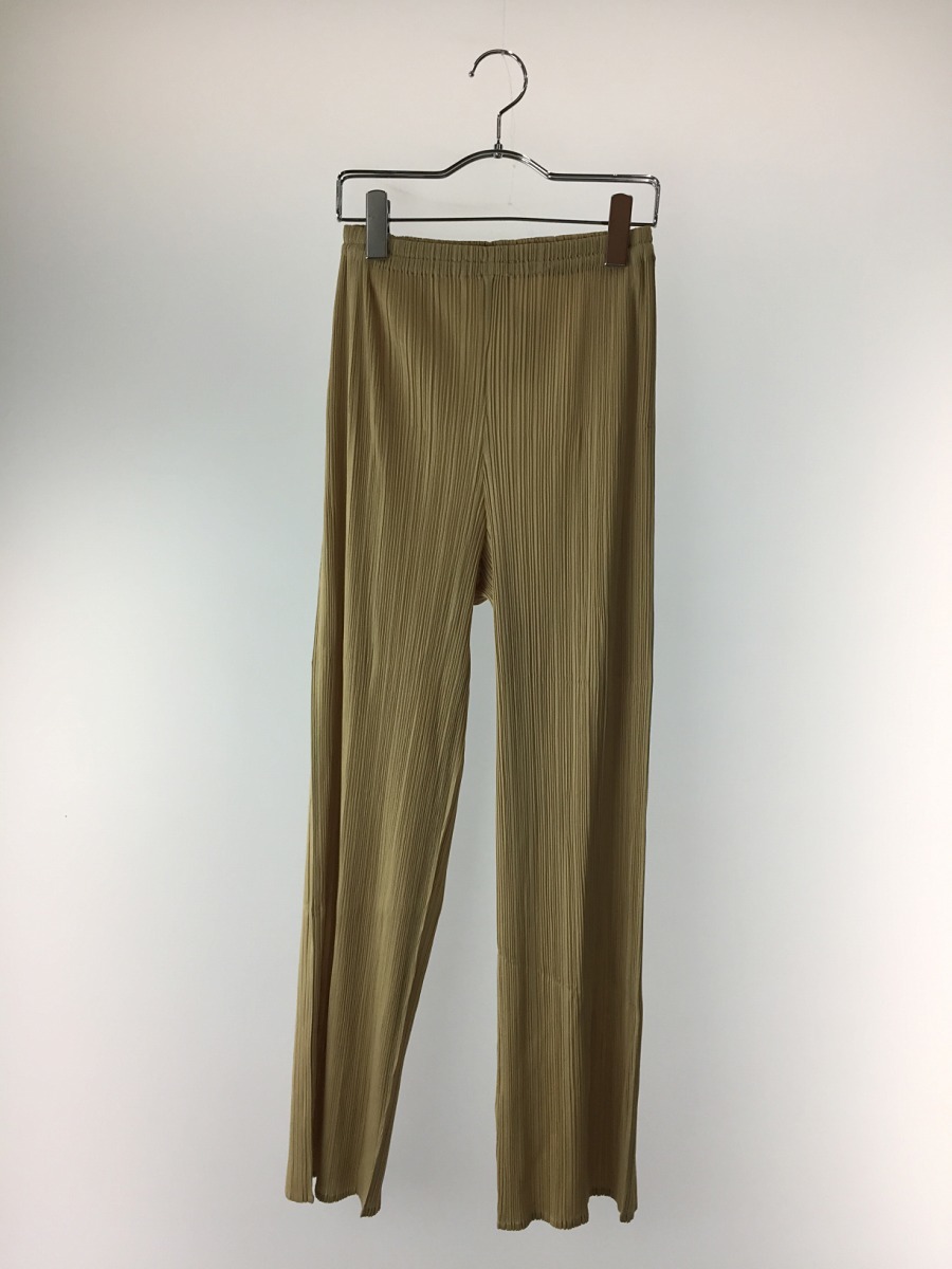 PLEATS PLEASE ISSEY MIYAKE◆ボトム/2/ポリエステル/BEG