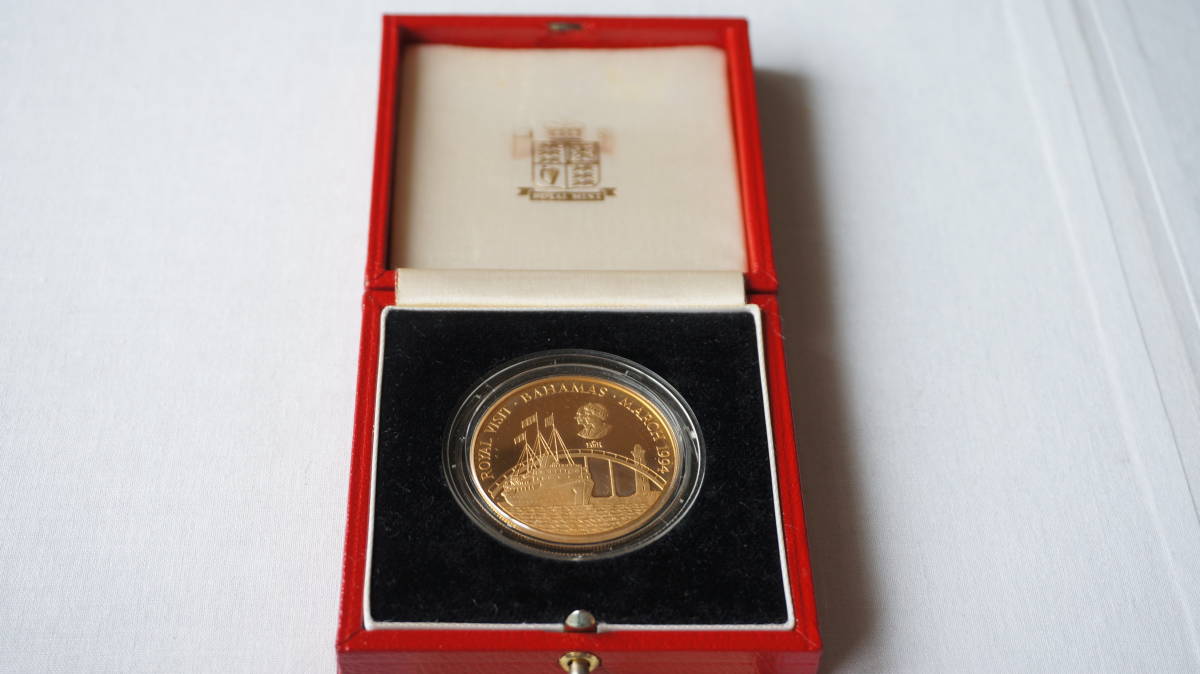 100%新品，定番人気 バハマ ROYAL VISIT 記念プルーフ金貨 22K 47.54ｇ(北アメリカ)｜売買されたオークション情報、yahooの商品情報をアーカイブ公開 - オークファン 北アメリカ