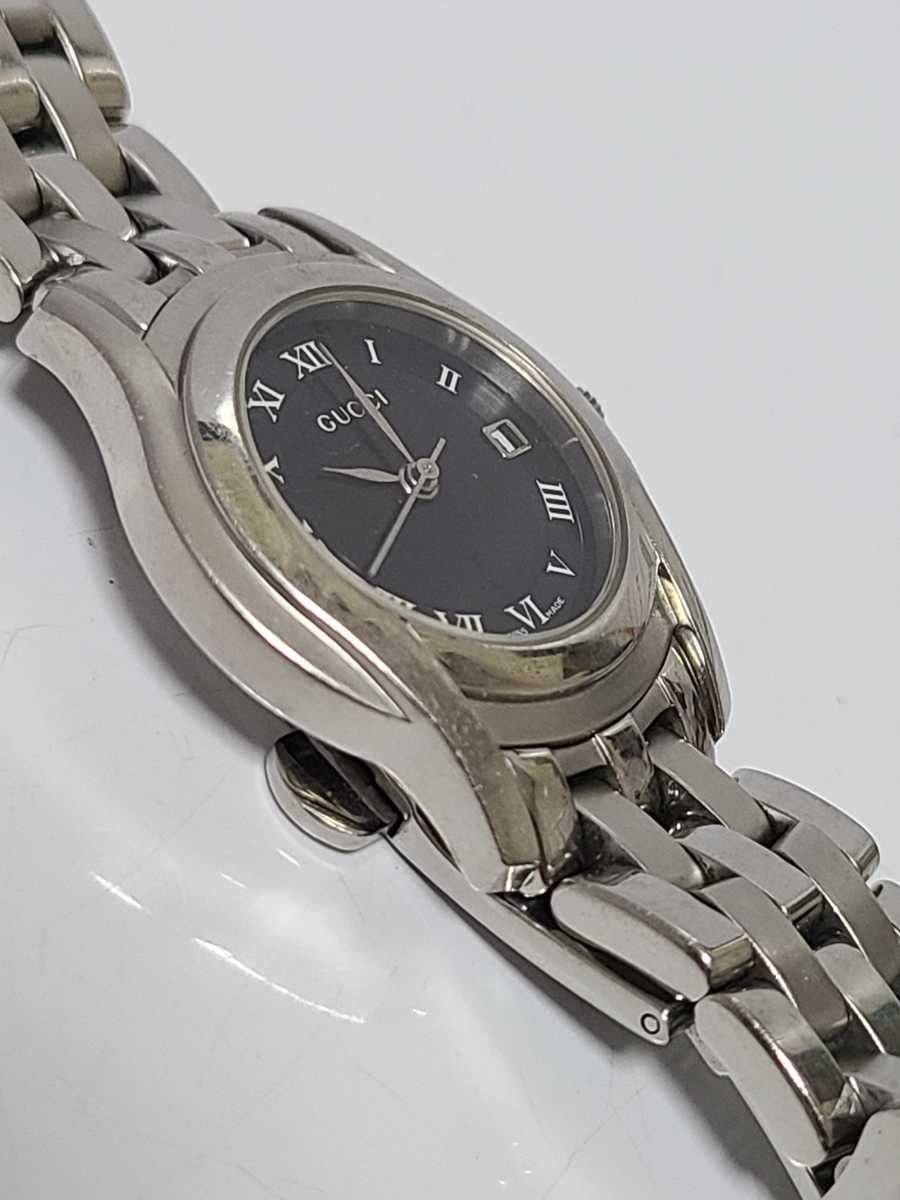 グッチ S GUCCI 5500L ラウンドフェイス デイト 1円スタート 5500lの