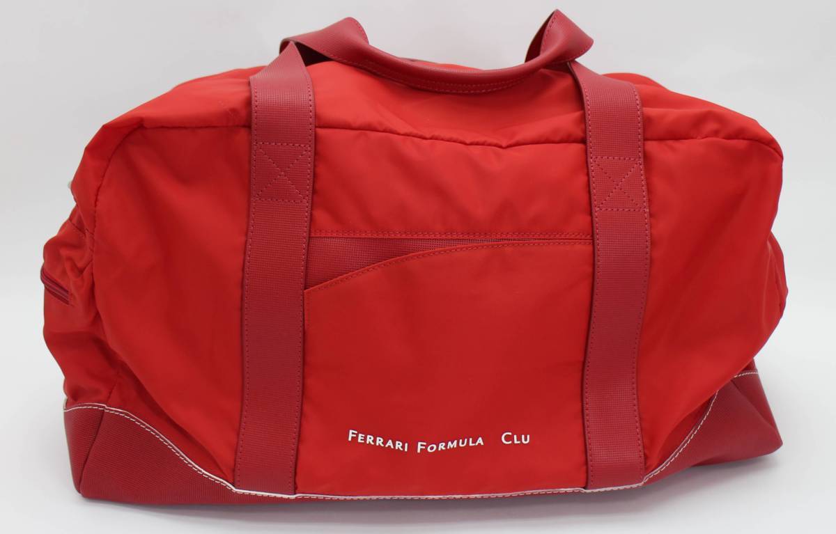 Ferrari Formula 1 Club 非売品 ボストンバッグ レッド 中古 訳あり ① 