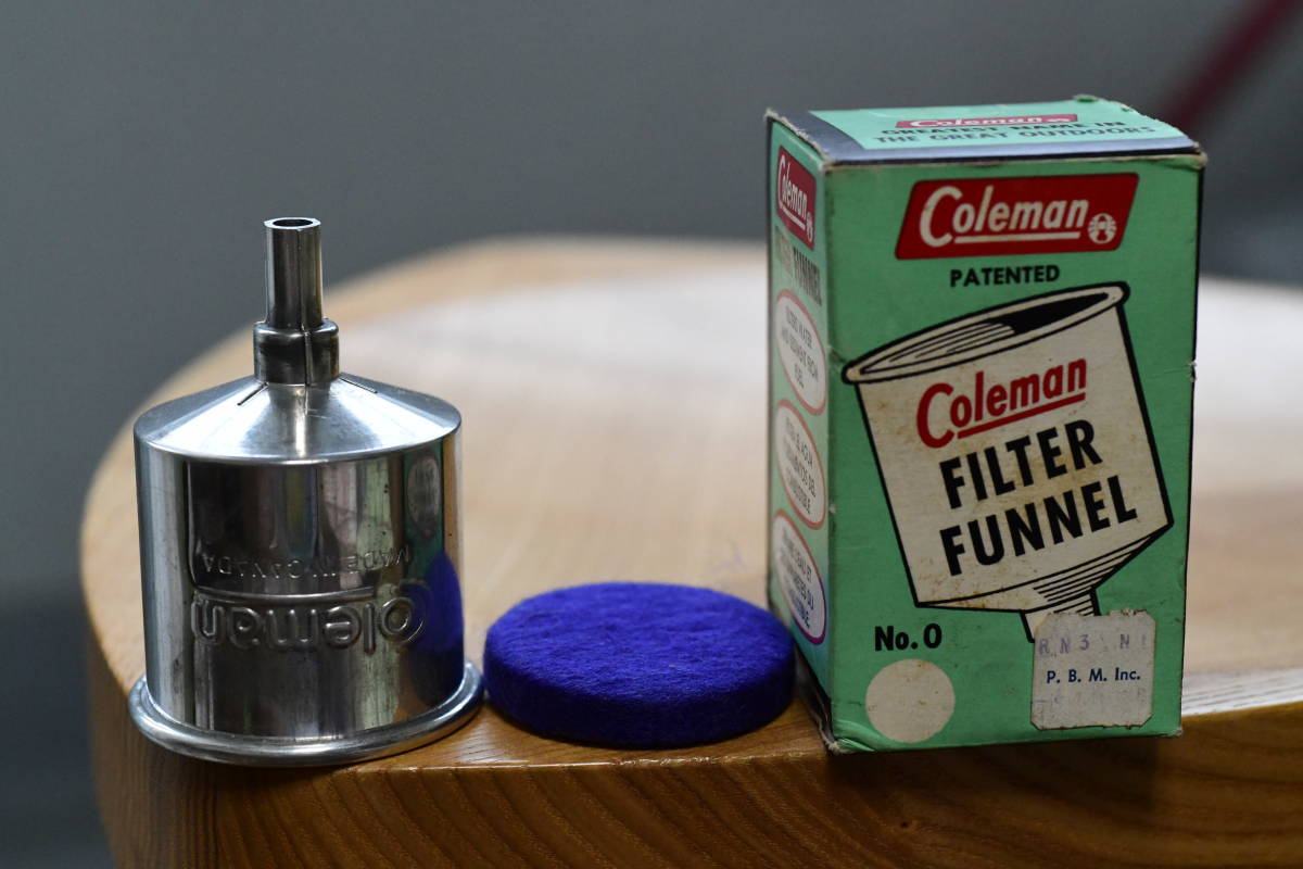 カナダ製ビンテージ Coleman Filter Funnel 箱・説明書付② アウトドア