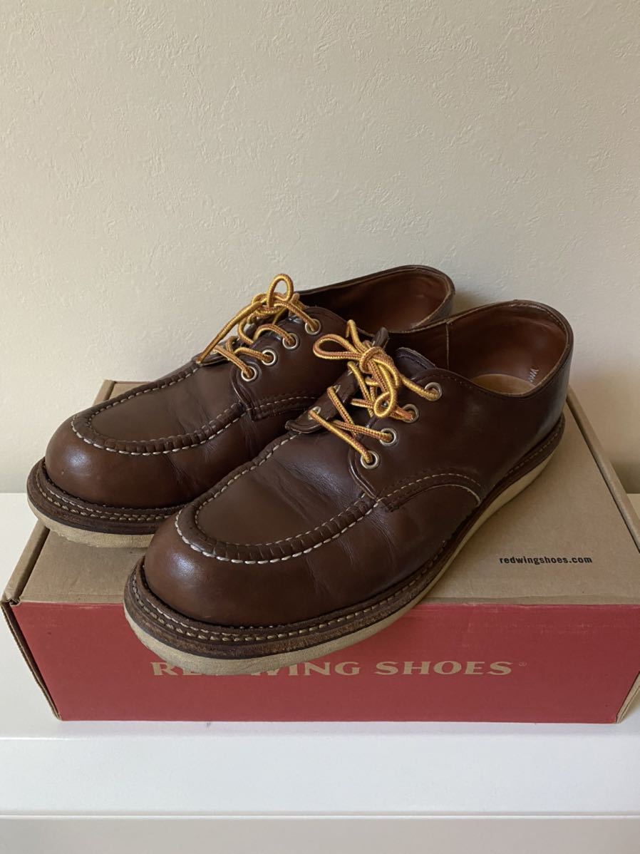 REDWING 8109 US7.5D OXFORD ソールカスタム、使用感あり レッド