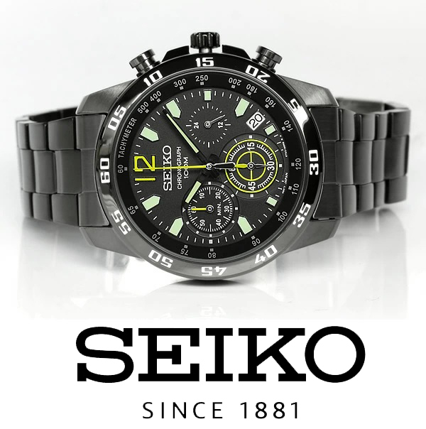 1円】日本未発売最新作【新品正規品】セイコーSEIKOクロノグラフ100M 
