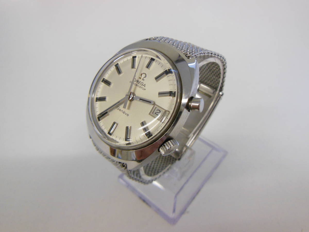  M0307-43 4566 腕時計 オメガ OMEGA &Omega; ジュネーブ GENEVE クロノストップ デイト メンズ 手巻き(その他)｜売買されたオークション情報、yahooの商品情報をアーカイブ公開 - オークファン その他