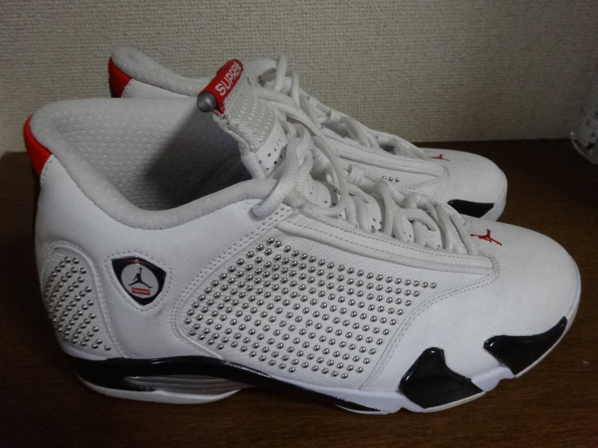 NIKE AIR JORDAN 14 RETRO Suprem ホワイト/レッド サイズ：10.5（28.5 