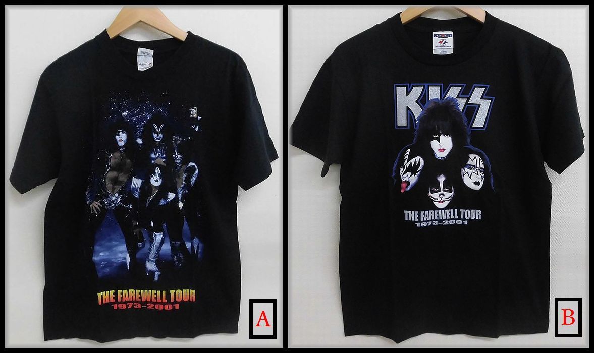 ZEROnet]▽KISS THE FAREWELL TOUR 1973-2001 ツアー Tシャツ アンビル