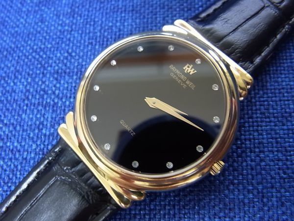 ◇RAYMOND WEIL GENEVE クオーツ腕時計 男性用 金色 [5755] RAYMOND 