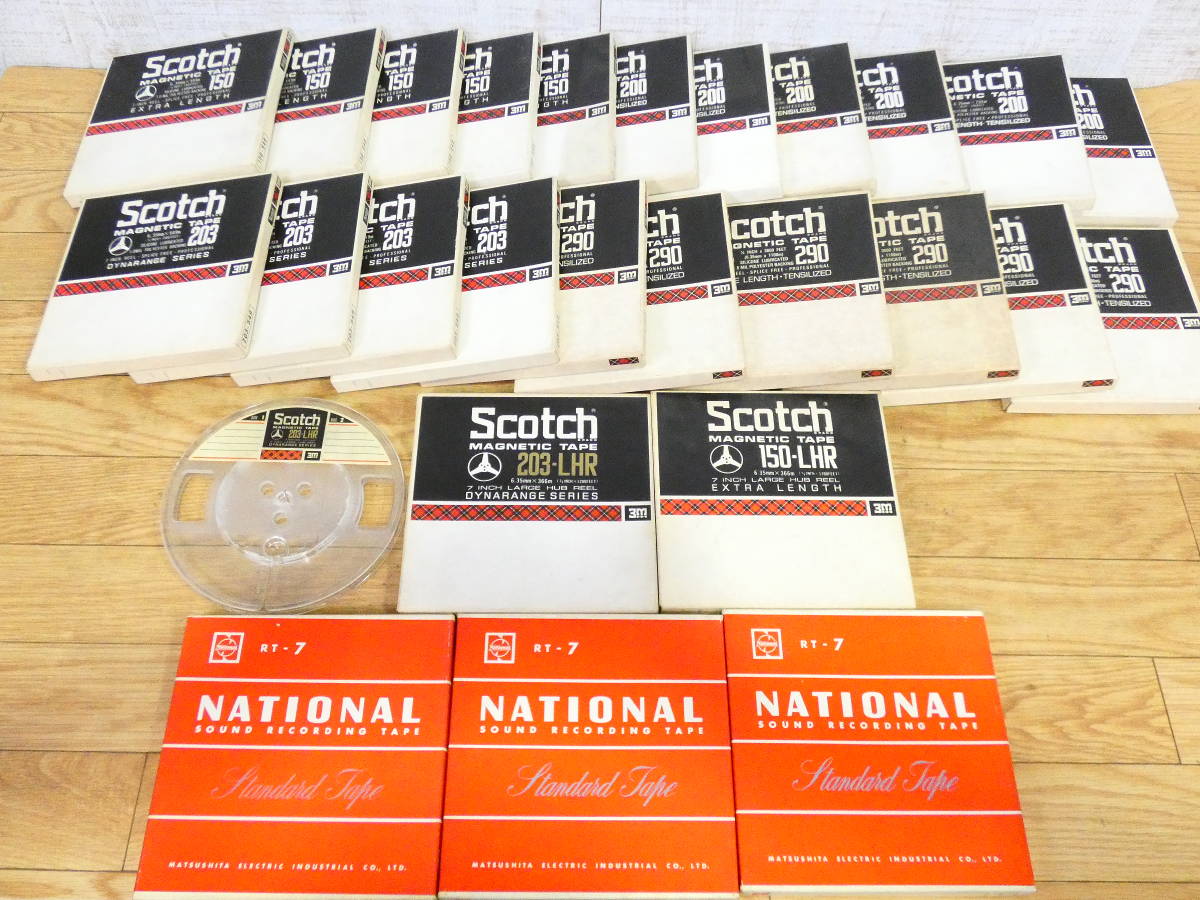 27本まとめ 7号 オープンリールテープ scotch National ※未確認 ジャンク@100(3560-①)