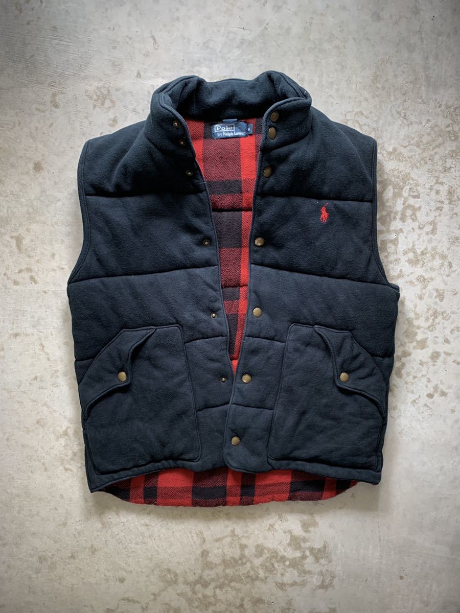  ヨーロッパ古着/RalphLauren/ラルフローレン/キルティング/ダウンベスト/アウター/着用感L/表記M/肩幅45身幅53着丈73(Mサイズ)｜売買されたオークション情報、yahooの商品情報をアーカイブ公開 - Mサイズ