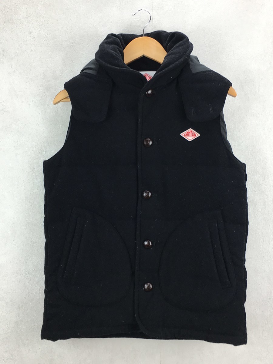 DANTON ダントン/ダウンベスト/42/ウール/ブラック/16A-FA-001/BEAMS