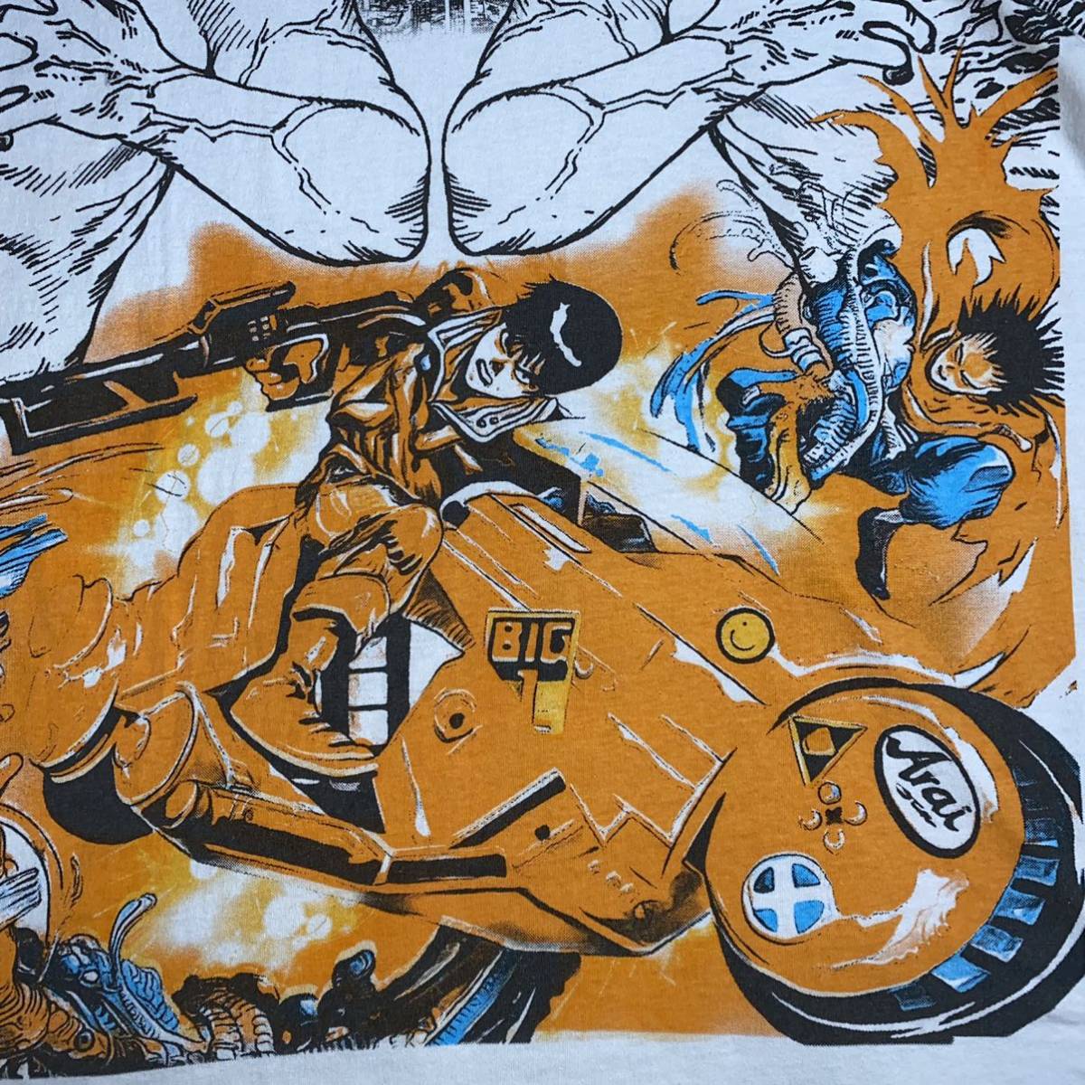 アキラ AKIRA アニメ 金田 鉄雄 Tシャツ 島鉄雄 映画 ⁄ L 金田鉄雄 tシャツ
