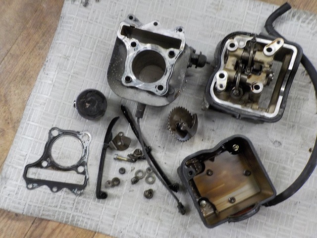 ♪CF46A アドレスV125 K7 純正シリンダーヘッド 作動品♪ アドレスv125