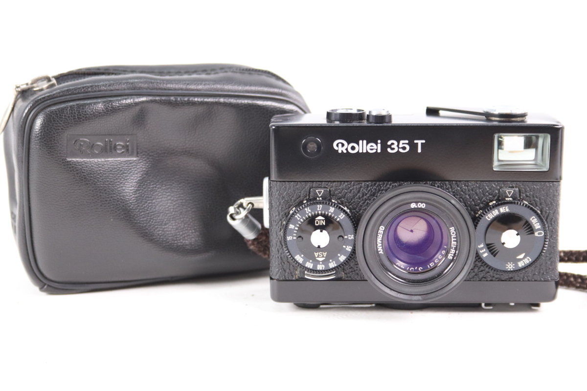 ROLLEI 35 T コンパクトフィルムカメラ Tessar 40mm F3.5 ケース