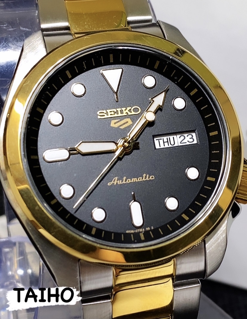送料無料，2025 NEWデザイン SEIKO セイコー セイコー5スポーツ 正規品 腕時計 自動巻き 日本製 流通限定モデル ソリッドボーイ ゴールド SRPE60K1(セイコー)｜売買されたオークション情報、yahooの商品情報をア その他