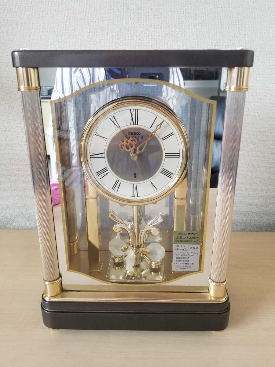 ☆SEIKO EMBLEM HW410G セイコー 置時計 インテリア 中古 未使用 新品