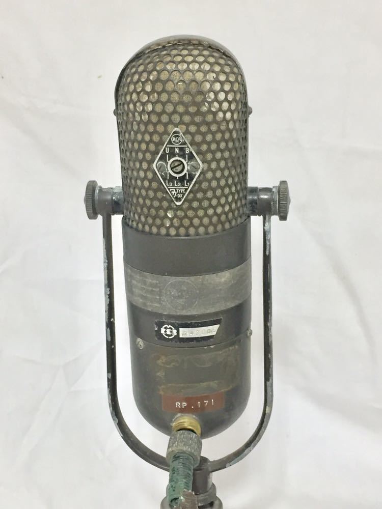 【RCA TYPE 77-DX】ビンテージ リボンマイク 動作未確認 希少 RCA 77-DX マイク ジャンク ビンテージマイク リボンマイク レトロ