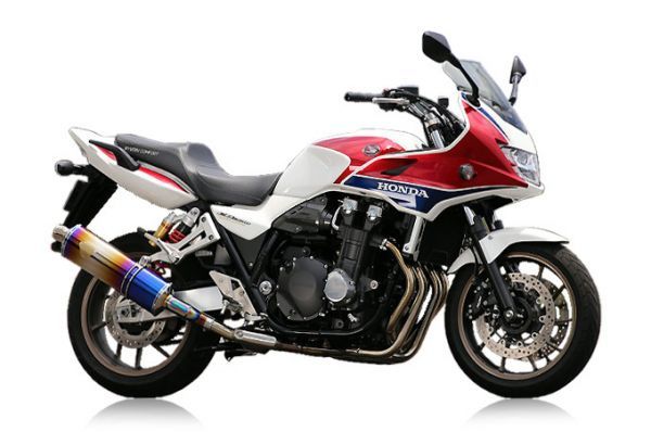 r's ワイバンクラシック gear CB400SF⁄SB('08~) スリップオン チタン R'sギア ワイバン スリップオン CB1300SF/SB 2014-17年式 クロスオーバル チタンドラッグブルー 新品 r's gear アールズギア