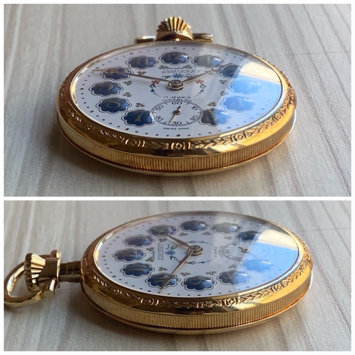 Montres GOUSSET Paris 懐中時計 スケルトン 手巻 手巻き アクセサリー 