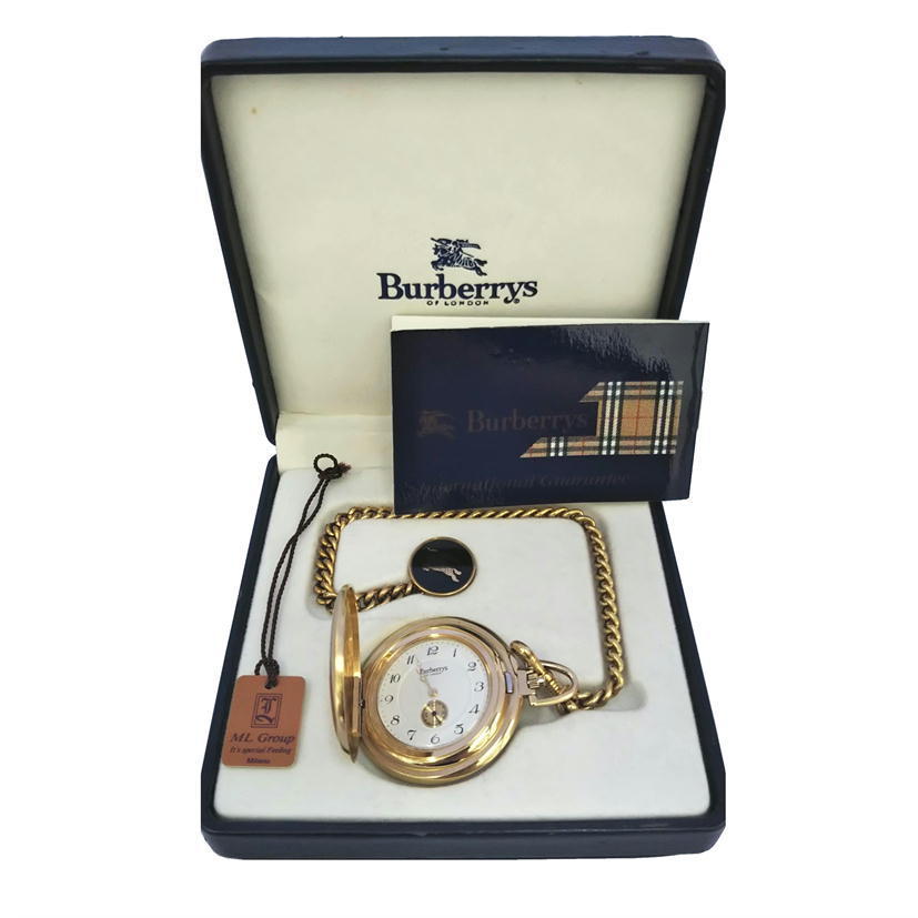 1円【良品】Burberrys バーバリー/アンティーク 懐中時計 【稼働品 