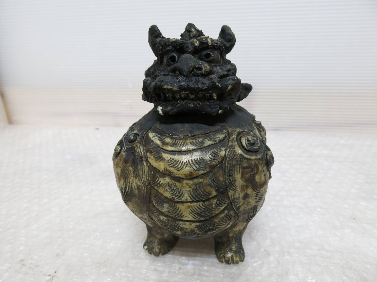 陽炎園造 大海茶入 -膳所焼 共箱 淡海ぜぜ / 時代物 茶器 茶道具 .227