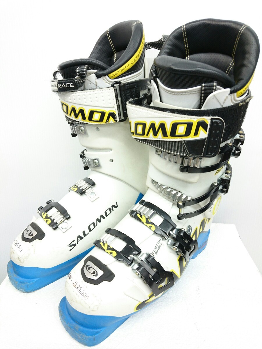 値引き【美品】Salomon スキーブーツ ＸMAX 25.5 salomon◇サロモン/SALOMON/X-MAX 120/スキーブーツ/25-25.5cm/WHT