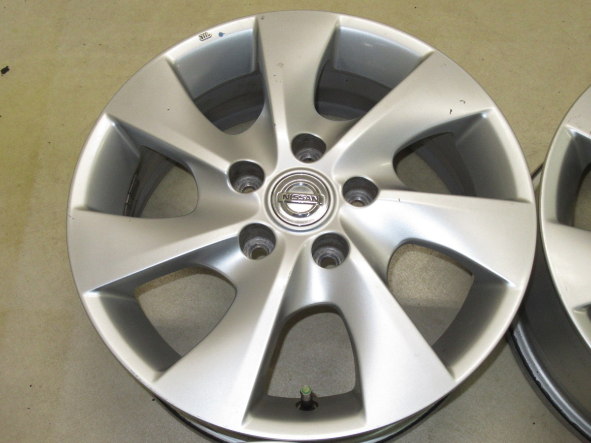 日産C25セレナ純正 6J-16 off+45 pcd114.3/5H ハブ径66ミリ ホイール