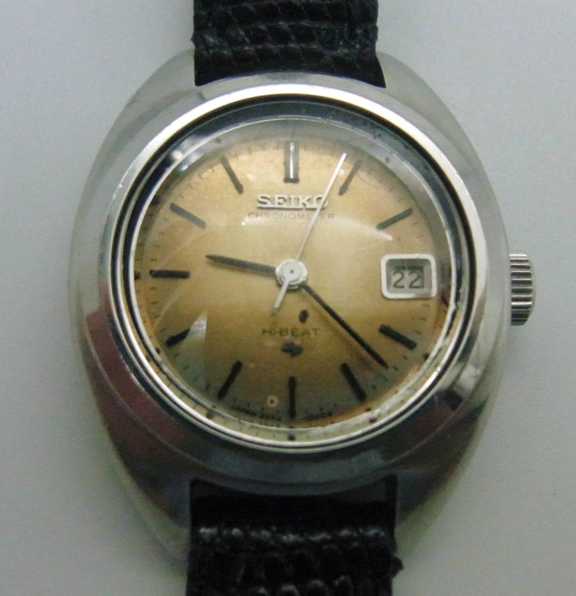 ■SEIKO HIBEAT ハイビート 手巻き レディース デイト 2242-0010 動作品 メダル