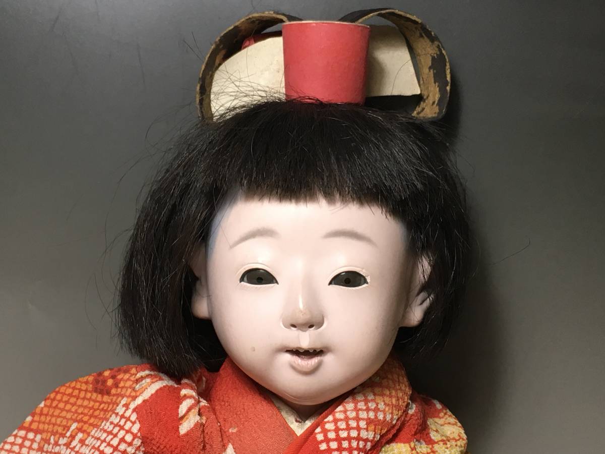 【HOT，新品】 市松人形 35cm 歯のある髷の女の子 明治頃 / 市松人形 抱き人形(市松人形)｜売買されたオークション情報、yahooの商品情報をアーカイブ公開 - オークファン 市松人形