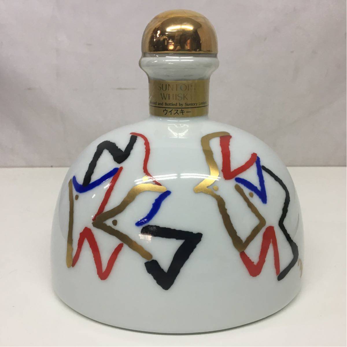 サントリー ウイスキー 創業90周年記念ボトル 平成元年記念 陶器ボトル 未開栓 SUNTORY サントリー ウイスキー 創業90周年記念 平成元年 陶器