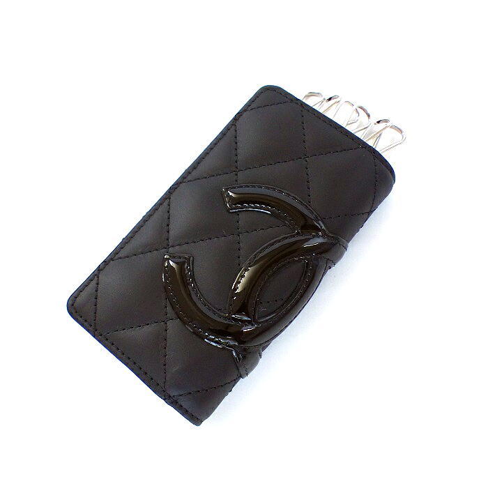 V字回復 ！CHANELシャネル☆6連キーケース ブラックピンク V字回復 様