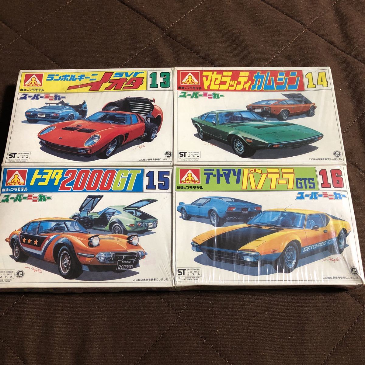 定番，品質保証 同梱可能 当時物 シュリンク スーパーミニカー 4点パック イオタ カムシン トヨタ2000GT パンテーラ アオシマ AOSHIMA プラモデル(乗用車)｜売買されたオークション情報、yahooの商品情報をアー 乗用車