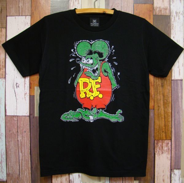 L/黒☆新品 ラットフィンク【RAT FINK】RT☆Tシャツ(イラスト