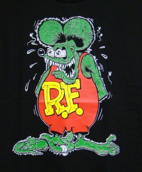 L/黒☆新品 ラットフィンク【RAT FINK】RT☆Tシャツ(イラスト