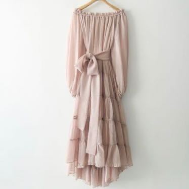 Estella.k☆エステラケー☆ Pleated sunset dress ☆オフショル 