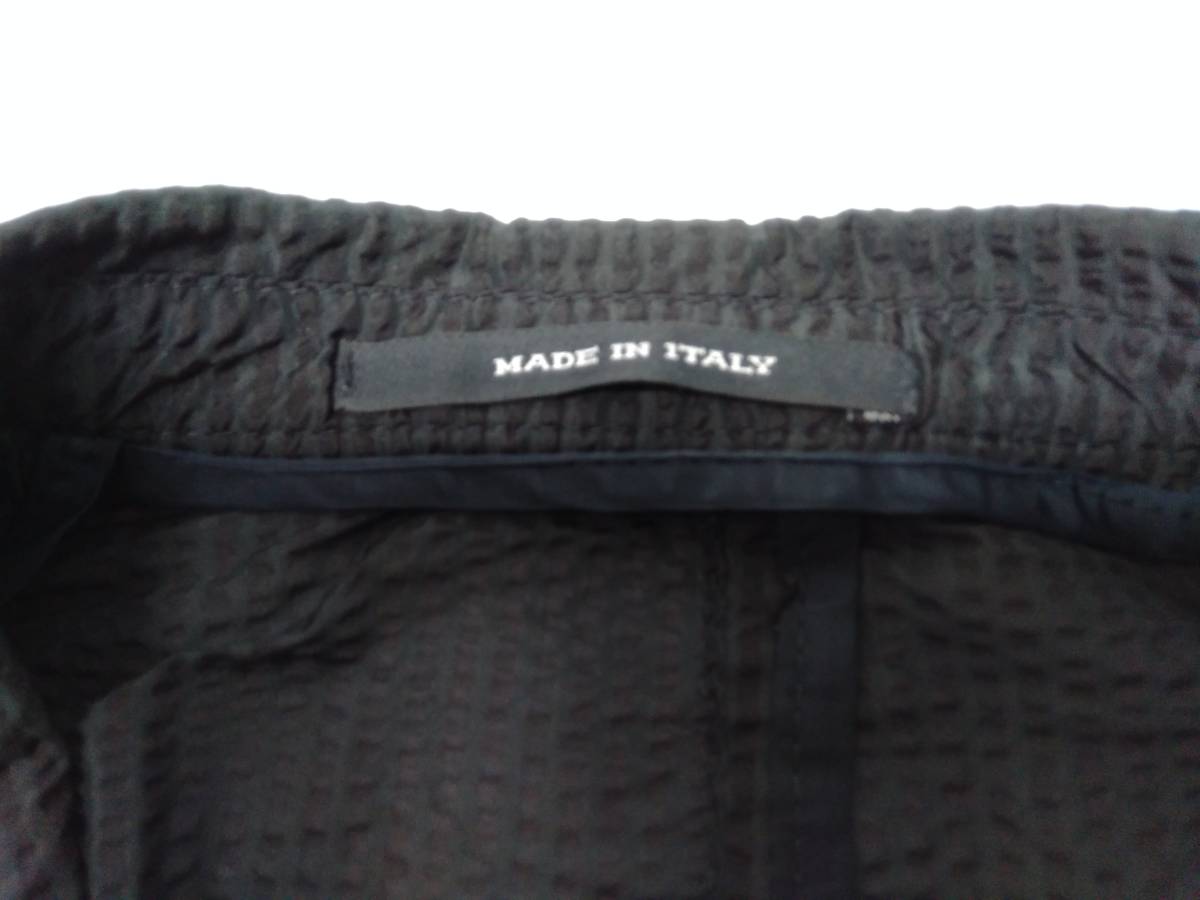 ★ TAGLIATORE タリアトーレ SAHARA サハラ テーラードジャケット ストライプ 光沢 透け感 イタリア製 サイズ44 S～M ブラック 通年 TAGLIATORE テーラードジャケット 2B グレー グレ Pattern