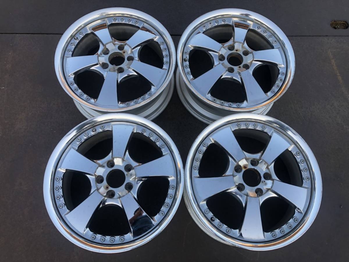 希少 WORK LUX-FR(LS) 18インチ 7.5J +45 5穴 PCD 114.3 4本