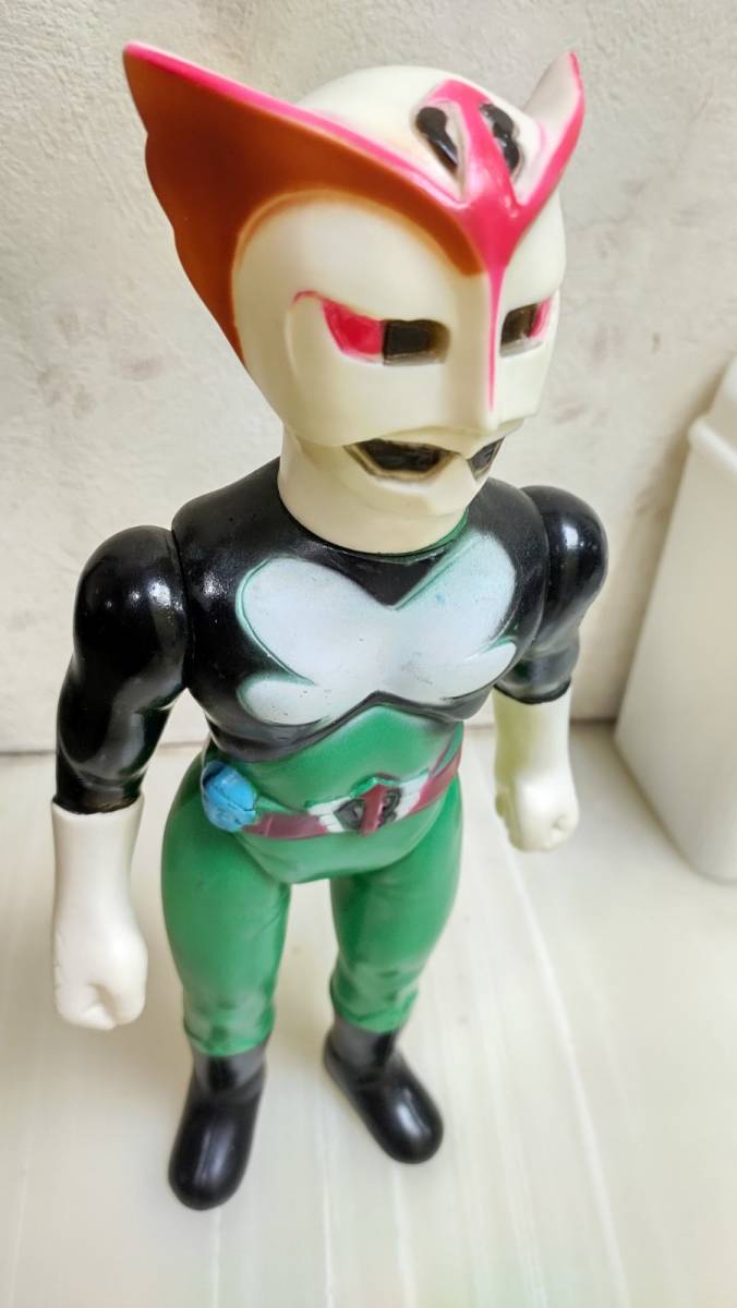 レア 無版権パチモン当時物スタンダード ソフビ超人バロム1 タカトク  