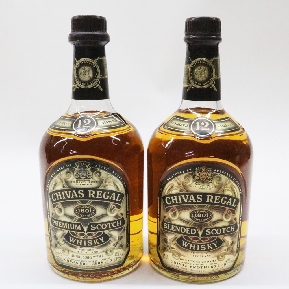 セール，定番人気 古酒 CHIVAS REGAL シーバスリーガル 12年 750ml 40% 未開栓 2本セット ブレンデッド スコッチ ウイスキー 洋酒(スコッチ)｜売買されたオークション情報、yahooの商品情報をアーカイブ公開 - オーク スコッチ